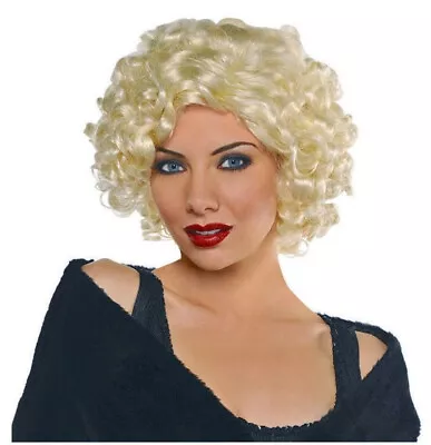 1950 1950s Blonde Curly Roxie Wig Marilyn Monroe Dress Up Fancy Costume Party • $22.99