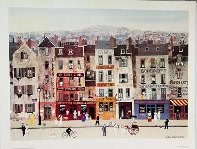 Michel Delacroix Le Civette Parisienne Plate Signed Lithograph On Paper Art • $99