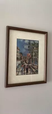 12” X 15” Framed & Matted Maurice Utrillo Print • $36