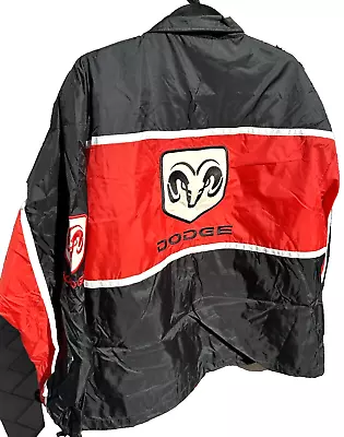 Dodge Motorsports EMBROIDERED Mopar Light Weight Jacket Size MEDIUM • $49.95