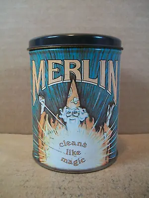 Vintage Merlin - Cleans Like Magic ~ Collector Tin ~ 4.75  Tall X 3.5  • $34.99