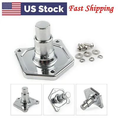 Fit Harley Big Twin Dyna Sportster Solenoid Cover Starter Push Button Chrome US • $18.29