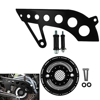 $42.99 • Buy Front Pulley Guard Driver Engine Upper Cover Set Fit For Sportster XL 883 1200