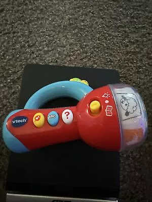 Vtech Spin And Learn Multi-colored Red Interactive Flashlight. EUC • $7