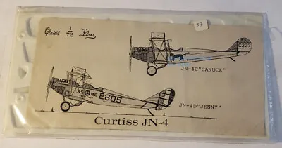 $9.99 • Buy Classic Plane Curtiss JN-4 1/72 Vacuform Kit