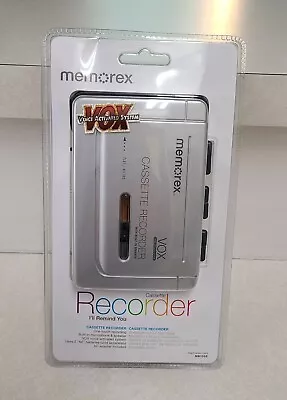 NEW Memorex MB1055 Voice Activated Cassette Recorder VOX NOS Sealed W/AC Adaptor • $27.99