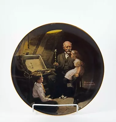 Norman Rockwell Plate  Grandpa's Treasure Chest  Limited Edition Numbered • $9.99