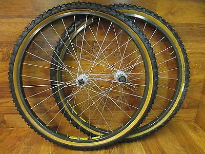 Nos Mavic Tt B1 Cd Xtr M900 Hubs 26  Tubular Wheel Set  & Vittoria Ranger Tires • $499.99