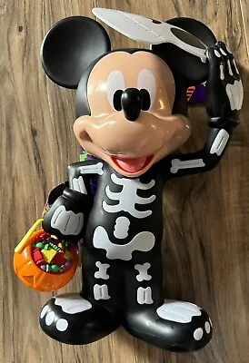 Mickey Mouse Skeleton 2023 Halloween Popcorn Bucket Glow In The Dark • $50