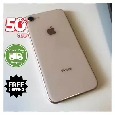 Apple IPhone 8 64|128GB Gold Unlocked Verizon Metro PCS Att 4G Free Shipping  • $91