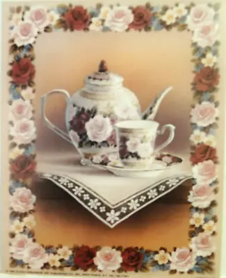 Demitass Tea Pot Tea Cup Picture Tc Chiu Art Print 8x10 • $9.95