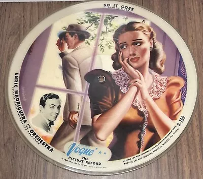 Enric Madriguera So It Goes Minute Samba VOGUE PICTURE DISC R-760 78 • $25.99