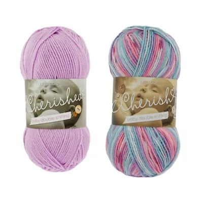 King Cole Cherish/ Cherished Soft Baby Double Knit Knitting Wool Yarn 100g Ball  • £7.50