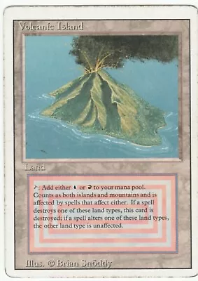 Revised Edition  MTG  Volcanic Island   Magic Dual Land • $499.99