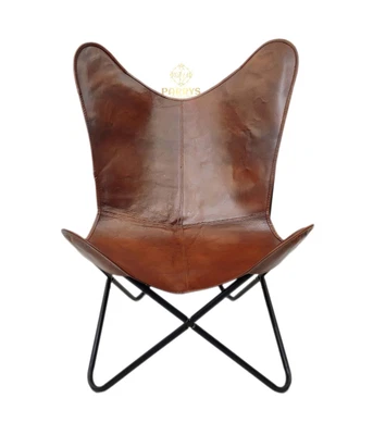 $268.86 • Buy Relaxing Chair–Indien Genuine Leather Handmade Iron Frame Office Chair PL2-1.6