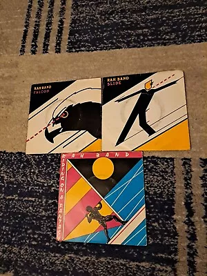 3no X 7  VINYLs - THE RAH BAND  -RIDING ON A FANTASY -SLIDE - FALCON= 1980 & 81  • £2.99