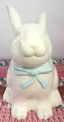 Classic Home ~ Bunny Rabbit Cookie Jar 12  Ht Ceramic Hand-Painted By Target • $49.50