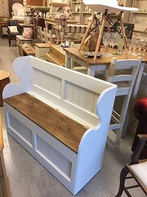 £430 • Buy Monks Bench,Pew,Seat,Chair,Vintage,pine,oak, Furniture Showroom In Whitstable