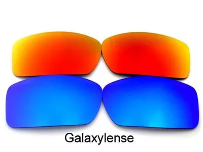 Galaxy Replacement Lenses For Oakley Gascan Sunglasses Blue&Red Polarized 2Pairs • $10.69