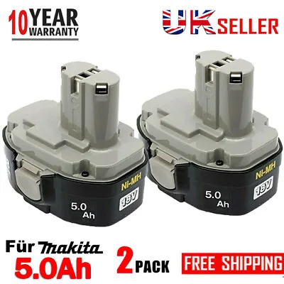 2X 5.0AH 18V Ni-MH Battery For Makita PA18 1822 1833 1834 1835 6390D 8443D 8390D • £28.89