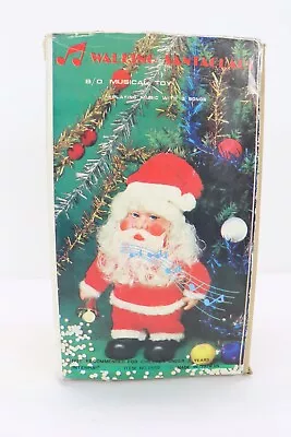 Vintage Walking Santa Bell Ringing Musical 1980's Read • $13.99