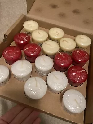 Box Of 18 Yankee Candle Votives Snow In Love Christmas Eve Christmas Cookie • £34.99