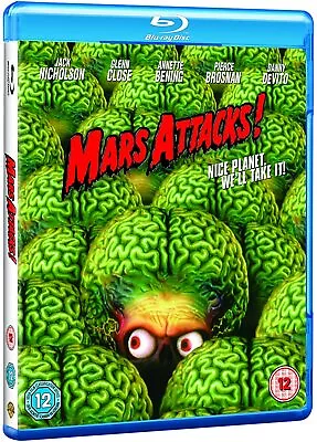 Mars Attacks! (1996) Jack Nicholson Glenn Close Blu-Ray BRAND NEW Free Ship • $16.99