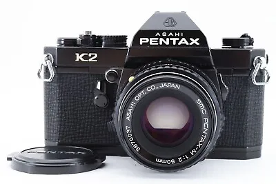 Read [Excellent] Pentax K2 35mm SLR Film Camera Black Pentax-M 50mm F/2 #65586 • $99