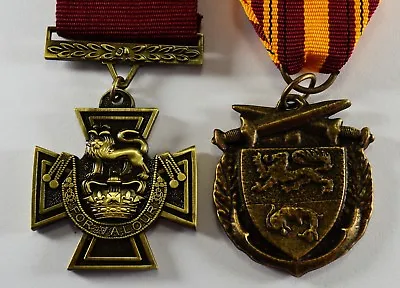 Pair Of Full Size Replica WW2 Service/Defence Medals. Victoria Cross Dunkirk • $21.14