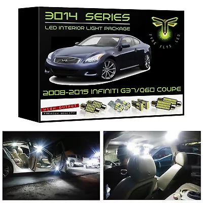 White 3014 LED Interior Lights Package Kit For 2008-2015 Infiniti G37/Q60 Coupe • $22.99