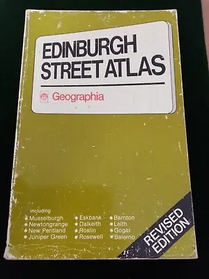 Vintage Edinburgh Street By Street Atlas: 1m-4.5  Geographia Map Company 1967 • £6.55