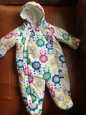 M&S Baby All In One Snowsuit Age 3 - 6 Months (weight 8kg/17lb 10oz) • £3.50