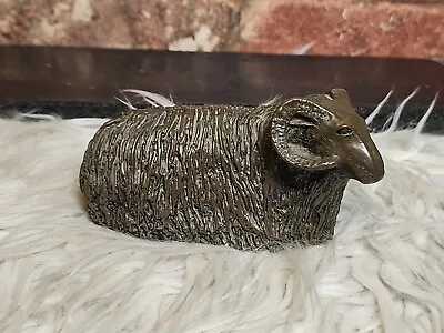 Ram/sheep Figurine Cold Cast Bronze Countryside Ornament • £24