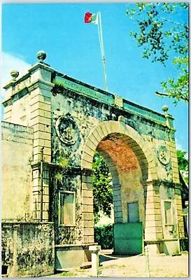 Vintage Continental Sized Postcard Former Border Gate Separating Macau And China • $7.99