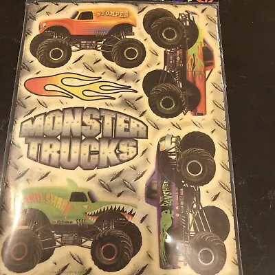 12 Sheets Mudslinger Monster Truck STICKERS Birthday Party Favors Supplies • $3.51