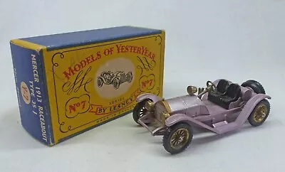 Matchbox Models Of Yesteryear Y-7b Mercer Raceabout Lilac With C Type Box • £2.99