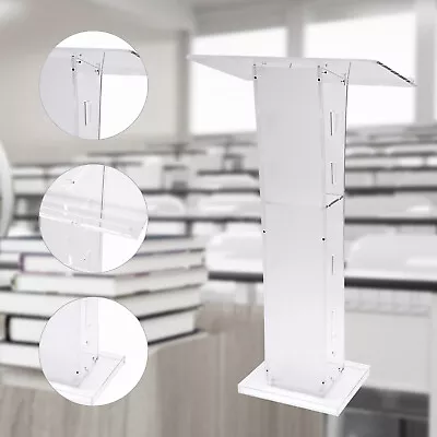 $169 • Buy Acrylic Podium Portable Meeting Room Displa Podium Church Clear Acrylic Lecterns