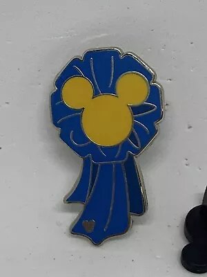 WDW Hidden Mickey Series 3 Fun Icons Mickey Blue Ribbon Completer Pin 70889 • $2.40