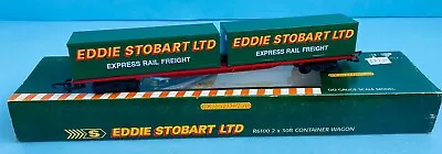 Hornby 'oo' Gauge R6100 'eddie Stobart Ltd' Container Wagon Boxed • £59.95