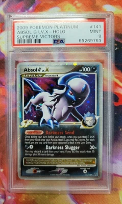 $52 • Buy PSA 9 2009 Pokemon Platinum Supreme Victors Absol G Lv.X Holo #141 - 69269763