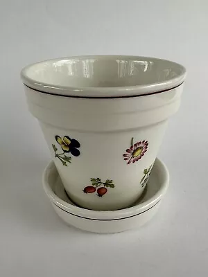 Villeroy & Boch Flower Pot Planter Petite Fleur Pansies Luxembourg • $17.25