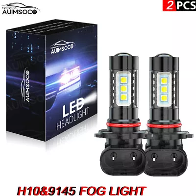 H10/9145 LED Fog Light Bulbs DRL Driving Lamp Super White 6000K High Power Lamp • $23.99