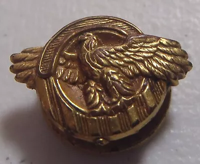 Military Eagle Vintage Brass Single Uniform 5/8  Button  • $7.80