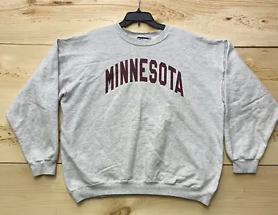 Vintage Minnesota Golden Gophers Sweatshirt Mens Large Red Crewneck Pullover • $22.49