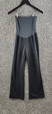 Two Hearts Maternity Pants Gray Knit Pants Full Panel Tummy Women's Size S • $15.99