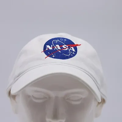 Nasa Hat Cap Strap Back White Kennedy Space Center Mens • $26.64