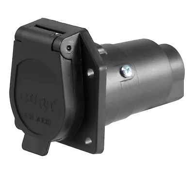 CURT 58150 7-Way RV Blade Connector Socket (Vehicle Side Black Plastic) • $8.95