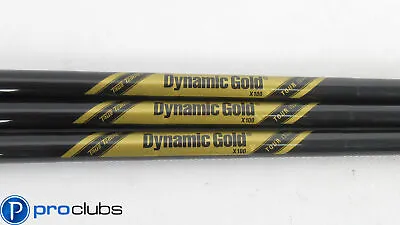 3pc NEW TRUE TEMPER DYNAMIC GOLD TOUR ISSUE ONYX BLACK X100 STEEL WEDGE SHAFTS • $79.99