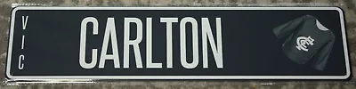 Carlton FC Metal Number Plate Mancave Signs • $25