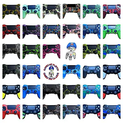 $8.90 • Buy Silicone Cover For PS4 Controller Case Skin Cool Designs Extra Grip Customised